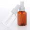 Amber Color PET Plastic Bottle Packaging for Face Toner Cosmetic With Sprayer