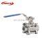 3pc stainless steel butt welding ball valve dn40
