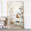Adjustable lockable jewelry cabinet standing vintage mirror jewelry armoire organizer with mirror full length standing storage