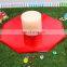 bevelled edge mirror candle plate