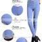 OEM Plus Size 2015 High Waist Fit Slim Women Jeans