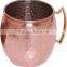 Matte Finish Copper Mug With Brass Handle For Moscow Mule and Vodka