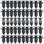 100PCS Dia 9mm Nylon Push Clips Fastener Retainer Used For Car Door Trim Panel Feder