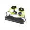 2021 Hot Selling Color Box Packaging Ab Muscle Training Two Wheel Stretch Handle Abdominal Wheel With Kneeling Pad