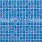 irridiscent blue color bathroom mosaic tiles and swimming pool tile mosaic splash back hot melting glass mosaics tiles
