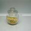 600mlglass material candy jars with glass caps