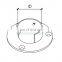 Wholesale Casting Railing Flange Design Stainless Steel Handrail Slot Pipe Flange Accessories