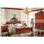 On sales king&queen size classical bedroom furniture latest solid teak wood double beds sets designs