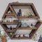 Handmade Rustic Wall Mounted Hexagon Floating Shelves Wood Storage Shelf Home Decor 21