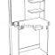 Simple Wooden Dressing Table Designs With 1 Drawers And 3 Partitions