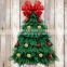 Custom Label New Modern Hanging Outdoor Artificial Green Tree Christmas Decorative Wreath