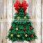 Custom Label New Modern Hanging Outdoor Artificial Green Tree Christmas Decorative Wreath