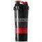 Bpa Free Plastic High Quality 600 ml Plastic Protein Powder Shakers Sport Water Bottles