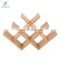 Bamboo Wine Rack 8 Bottle Rack Horizontal Storage Compact Bottle Holder Countertop Removable Minimal Assembly Required