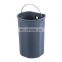 Hot sale luxury colorful household office stainless steel pedal bin with soft close