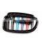 For BMW Sedan F10 F18 M5 M Glossy Black Front Kidney double slat line Grille 5 Series 520i 535i 550i 2010-2017 Come with M5
