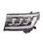 Headlight headlamp for Toyota Land Cruiser LC200 2008-2015 converted to the latest 3 lens LED appearance