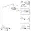 108W LED Plastic Surgery Veterinary Medical Oral Implants Mobile Shadowless Operation Lamp