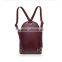 vintage durable hot style women backpack leisure small size simple nappa cow leather backpack for girl