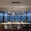 Modern Nordic Glass Bubble Chandelier Black Long Indoor Pendant Light Art Decor Bar Kitchen Living Room Restaurant Pendant Lamps