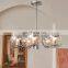 Hot Sale 2022 Ceiling Hanging Lamp Modern Simplicity Chrome Iron Round Glass Ball Chandeliers Restaurant Pendant Light