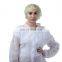 For Food Lab Work Visitors White PP Disposable Dust Coats