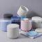 Factory direct sale Nordic  ins macaron candles jar with lid porcelain ceramics wholesale candle jars