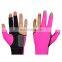high quality spandex Nylon 3 Fingers Billiards glove Pool Table Lycra Snooker Gloves