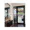 High quality thermal break aluminum alloy double layer tempered glass flat door