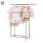 Youlite Cmetal Stand Double Pole Stainless Steel Clothes Drying Laundry Garment Hanger Clothesline Racks