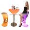 Bar Set Furniture Counter/patio Furniture Color Changing Led Outdoor Light Illuminated Led Glowing Cocktail Table and Chair Seat