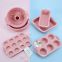 6pcs Baking Mold Set Kitchen Accessories Silicone Mold Baking Utensils Home Gadgets Muffin Cupcake Silicone Cake Mold Set