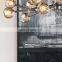 Modern Crystal Molecular Chandelier ceiling Lighting Fixture for Living Room Bedroom Dining Room kitchen island Foyer Lobby