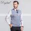 Autumn New Men Plus Size Vest Knitted Kashmir Sleeveless Sweater Gray Standard Winter Care Label 100% Cashmere Pullover V-neck