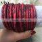 High Class Python Leather Cord Wholesale, 5mm Round Leather Cord, Luxury Snake Skin Leather for Bracelet