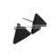 Hot Sale American Designs Natural White and Black Marble Stone Trangle Stud Earrings                        
                                                                                Supplier's Choice