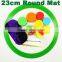 Round silicone dab wax mat silicone bho oil pad custom silicone mat dabber sheets wax vaporizer rubber mats