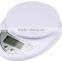 Digital Weight Food Scale Stainless Stell with Plate K220