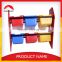 New Design wooden storage shelf with boxes
