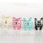 New Kawaii piercing ear stud smiley 3d cat earrings Jewelry factory china