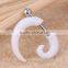 Acrylic Ear Plugs Ear Expander Carved Snail Spiral Taper Stretcher Piercing Body Jewerly