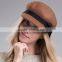 Fashion 100% Wool Felt camel color Fedora Style Hat