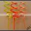 2015 flexible hard plastic drinking straw