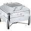 Deluxe stainless steel chafing dish, catering equipment, serving dish