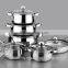 all kinds of size 12pcs pots and pans