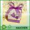 Nice Design Purple Hollow Heart Candy Boxes With Ribbon Wedding Party Favors Gift Boxes