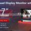 7 inch Quad Monitor Reversing Car Monitoring System built in SD recorder
