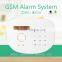 Touch keypad Security burglar alarm !Wireless GSM alarm system with APP/SMS function and two-way SOS talking
