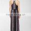 OEM Printed Suspender Maxi Dresses Fashion 2016