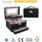 high grade pu black wholesale make up case